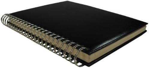 A4 Black Blank (Notebook/Journal with Spiral Spine/Rings and Spirals Harness)