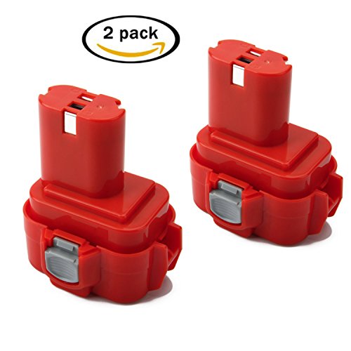 Creabest 9.6V 3.0Ah Ni-MH Battery Replacement for Makita PA09 9100 9120 9122 9133 9134 9135 9135A Rechargeable Replacement Makita 9.6V Coredless Drill Tool Battery(2 Packs)