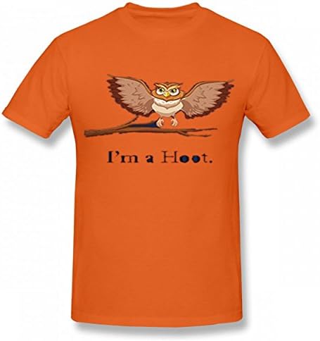 elephanted I'm A Cut Hoot Tshirt Printed Custom T-Shirts Tops Logo Men Tee Orange