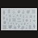 Jeteven 11.6x7.3x0.8centimeter/4.6x2.9x0.3inch Cabochon Small Silicon Earring Necklace Pendant Mold For Epoxy Resin Jewelry Nail Art Making DIY Craft Heart, Moon, Five-pointed Star etc Shape