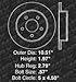Max KT032113 Front + Rear Silver Slotted & Cross Drilled Rotors and Ceramic Pads Combo Brake Kit; Excl GT Bullitt Models Mustang