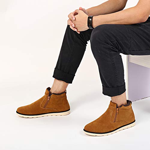 Men's Snow Boots,Gracosy Korean Style Warm Casual Shoes Rubber Sole