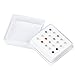 BODYA 20pcs Box Stainless Steel Colorful 4mm Crystals gems Flower Piercing Jewelry Nose Studs Rings Pins