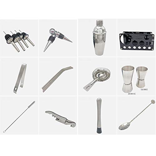 LTJX Cocktail Set, 20-Teiliges Bar Set Cocktail mit Ständer,SS304 Edelstahl Premium Bartending Set für zu Hause,Bar… – Bild 7