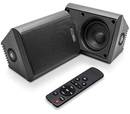 Dual Bluetooth Wall Mount Speakers Inch 200 Watt Pair of 2-Way