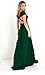JET-BOND Night Dress Multi-Way Wrap Camisoles Halter Floor Long Dress High Elasticity FS41 (S, Green)
