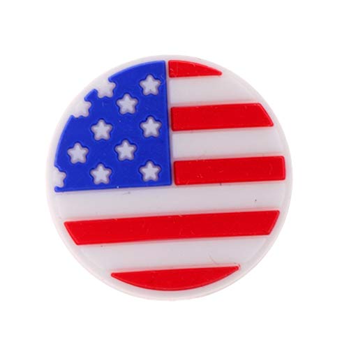 KODORIA 6pcs USA Flag Silicone Tennis Vibration Dampeners - Thumbnail 2