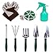 9-Piece Garden Tools Set with Gloves and Colorful Tote – Gardening Hand Tools Kit with Storage Bagthumb 2