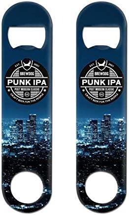 Heavy Duty Stainless Steel Flat BrewDog-Punk-IPA- Graphic Custom Solid Easy To Use Best Bottle-Opener 2 Pack