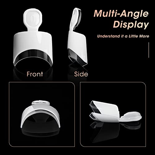 krofaue Short French Nail Tips - 120PCS Acrylic Short Nail Tips White French Fake Nail Tips Art Tips 12 Sizes Half Cover False Nails Short Wrap Edge Square Nails with Case for Nail Extensions DIY - Image 4