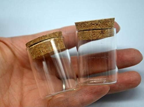 Glass Jars Bottles With Cork Stoppers 10pcs 3040mm Cute Mini Clear Cork Stopper Glass wishing Bottles Vials Jars Containers Small diy Wishing Bottle vase Terrarium