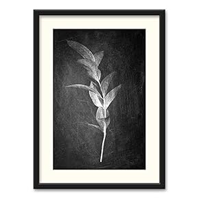 Black Paper Framed for Living Room Bedroom Abstract...