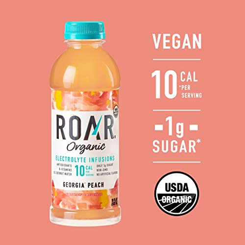 Roar Organic Electrolyte Infusions USDA Organic Peach