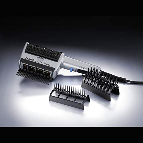 Conair 1875 Watt 3in1 Styling Hair Dryer; 3 Attachments to Detangle