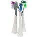 Dazzlepro RST2911 Replacement Heads for Sonic TB, Plastic, White/Grey (Pack of 3)