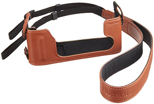 FujiFilm X-E1 Premium Brown/ Tan Leather Half Case - FA1069