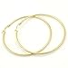 IDB Stainless Steel Big Hoop Earrings - Gold/Rose Gold/Silver/Black Tones - 7 different sizes to choose from