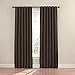 ECLIPSE Fresno Modern Blackout Thermal Rod Pocket Window Curtains for Bedroom or Living Room (Single Panel), 52