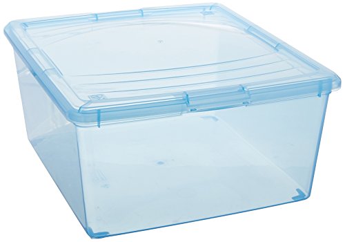 IRIS 21 Quart Modular Storage Box, 14 Pack, Blue