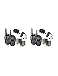 4 radios de 2 vías COBRA CXT235 MicroTalk de 20 millas FRS / GMRS Walkie Talkie de 22 canales