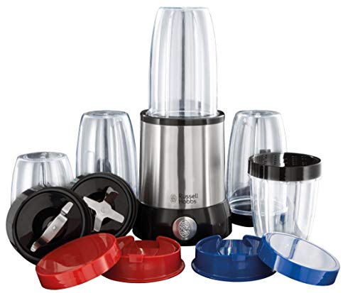Russell Hobbs Standmixer, Edelstahl/Schwarz, 22.000 U/min, 5 Behaelter