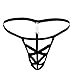 FEESHOW Men's Openwork Pouch Underwear T Back G String Thongs