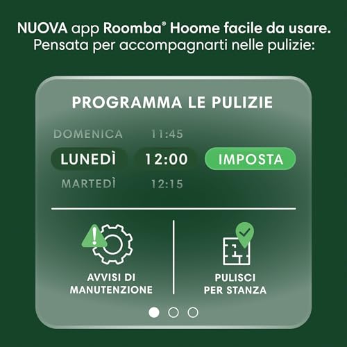 Robot Roomba 105 Combo + Stazione Autosvuotamento, Robot Aspirapolvere Lavapavimenti, Navigazione ClearView LiDAR, Rileva Tappeti/Moquette, Pulizia Mirata, Controllo tramite App, Nero