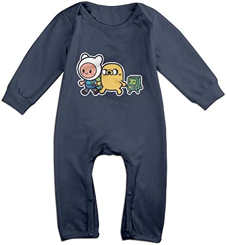 Adventure Time Family Romper,6-24 Month Toddler Onesie,infant Bodysuit Long Sleeve Navy 24 Months