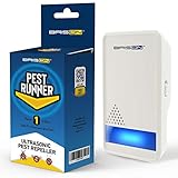 Ultrasonic Pest Repeller - Eco-Friendly Electronic Waves Pest Control Portable Indoor/Outdoor Plug In Repellent For Mosquitoes Mice Rats Cockroaches Spiders Ants Rodents 1 PACK