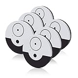 CATSONIC Premium Window Alarm Device Set - Extra Loud 130dB Alarm & Vibration Sensors - Universal Compatibility & Easy Installation - Great For Home, Office & RV Security (6 set Black)