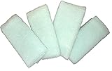 4 Exfoliating Bath Wash Cloth/Towel Large- Blue (Set of 4)