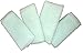 4 Exfoliating Bath Wash Cloth/Towel Large- Blue (Set of 4)
