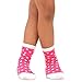 TeeHee Kids Girls Cotton Basic Crew Socks 6 Pair Pack (6-8Y, Polka Dots)