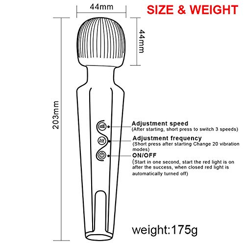 Original Wand Massager Rechargeable Cordless Strongest Vibratex Personal Handheld Massage - Image 7