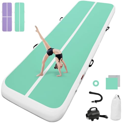 airtrack matte mit elektrischer Luftpumpe 10cm hoch 2M Tumbling Matten Aufblasbare turnmatte Matte gymnastikmatte Yogamatte Camping Trainingsmatte