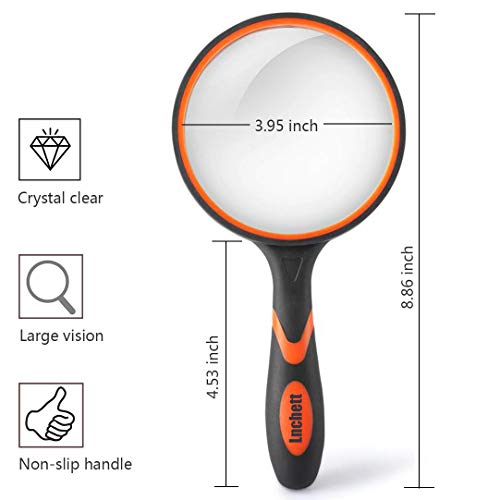 3 Magnifying+Glass+Handheld+Reading+Magnifier