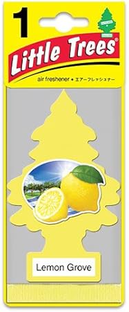 Amazon リトルツリー エアフレッシュナー Lemon Grove レモングローブ 芳香剤 車用芳香剤 吊り下げタイプ アメリカン雑貨 Little Tree リトルツリー 吊り下げ型