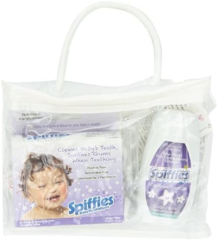 Spiffies Oh Baby Smiles Pack Toothwipes and I Can Brush, Grape, 12 Ounce by Spiffies