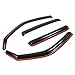 Auto Dynasty Rain Guards in-Channel Compatible with 2006-2014 Honda Ridgeline 4Pcs Window Vent Visor Deflector