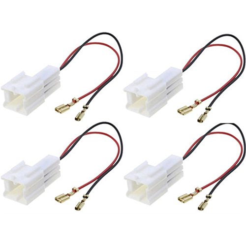 Sound-way 4 X Adaptor Plug Cables For Loud Speakers compatible with Dacia/Nissan