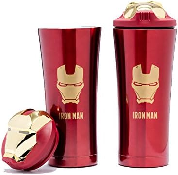 IRON MAN Mask Tumbler 17ounce Dual Stainless steel Heat Retention,Travel Mug for Hot & Cold Drink,Double Wall Insulated Tumbler