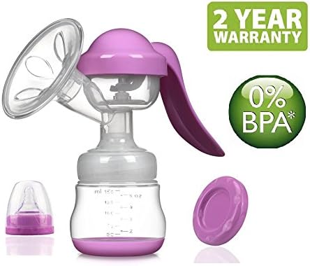 Breast pump, Manual silicone breast pump Milk Saver Suction with Lid,100% Food Grade silicone BPA PVC and Phthalate Free For Travel (Manual)