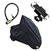 Waterproof Motorcycle Cover PLUS Bonus Accessories - Motorbike Lock, Phone Mount and Carry Bag - Universal Fit for Small Medium Large XL Bikes and Scooters - All Season Outdoor Protection Rain and UV