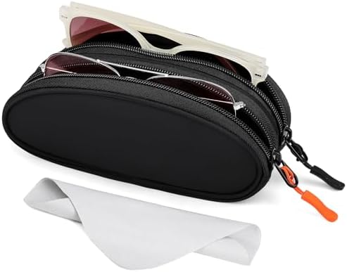 FINTIE Double Sunglasses Case, Soft Portable Eyeglasses  display picture 3