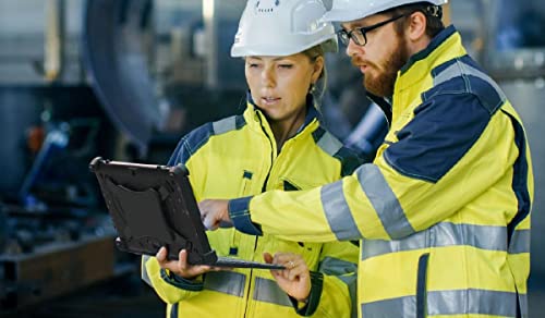 MobileDemand Flex 10B Rugged 10 inch Tablet with Keyboard and Windows 11 Pro Upgrade, A Rugged Laptop Tablet PC,(Beats Traditional Laptop Computer in Rigidity), Field Work Business Laptop