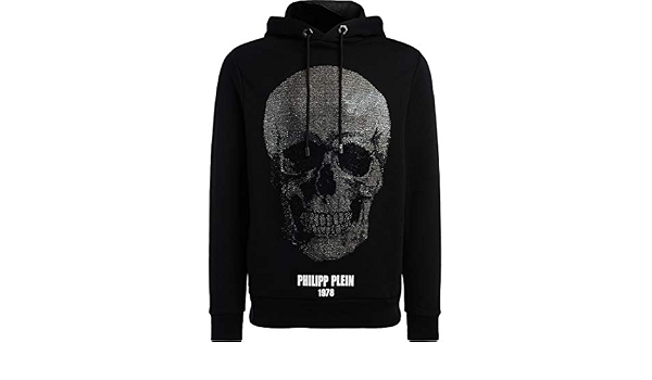 philipp Plein Sudadera hoddie Sweat Shirt a18 °C mjb0716 pjo002 N Negro  Negro S: Amazon.es: Ropa