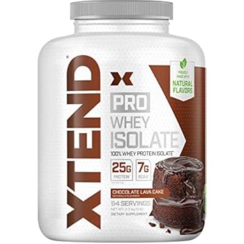 XTEND Pro Protein Powder Chocolate Lava Cake | 100% Whey Protein Isolate | Keto Friendly + 7g BCAAs with Natural Flavors | Gluten Free Low Fat Post Workout Drink | 5lbs