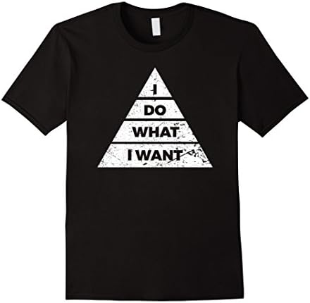 Mens Honest Tees: I Do What I Want Funny T-Shirt With Pyramid XL Black