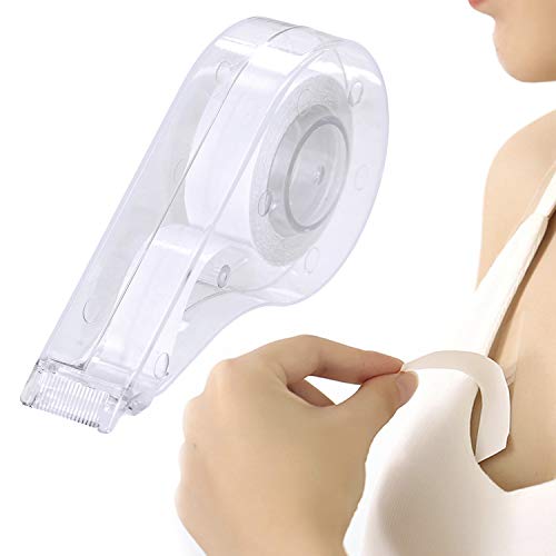 Double Sided Fashion Body Tape For Clothing Dress Wedding Prom Lingerie Tape Adhesive with Dispenser White One Size