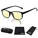 DUCO Blue Light Glasses for Men Women Ray Blocking Computer Gaming with Amber Lens 8016